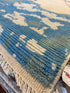 Brad Hales 8.3x9.8 Blue Hand-Knotted Afghani Moroccan Style Rug