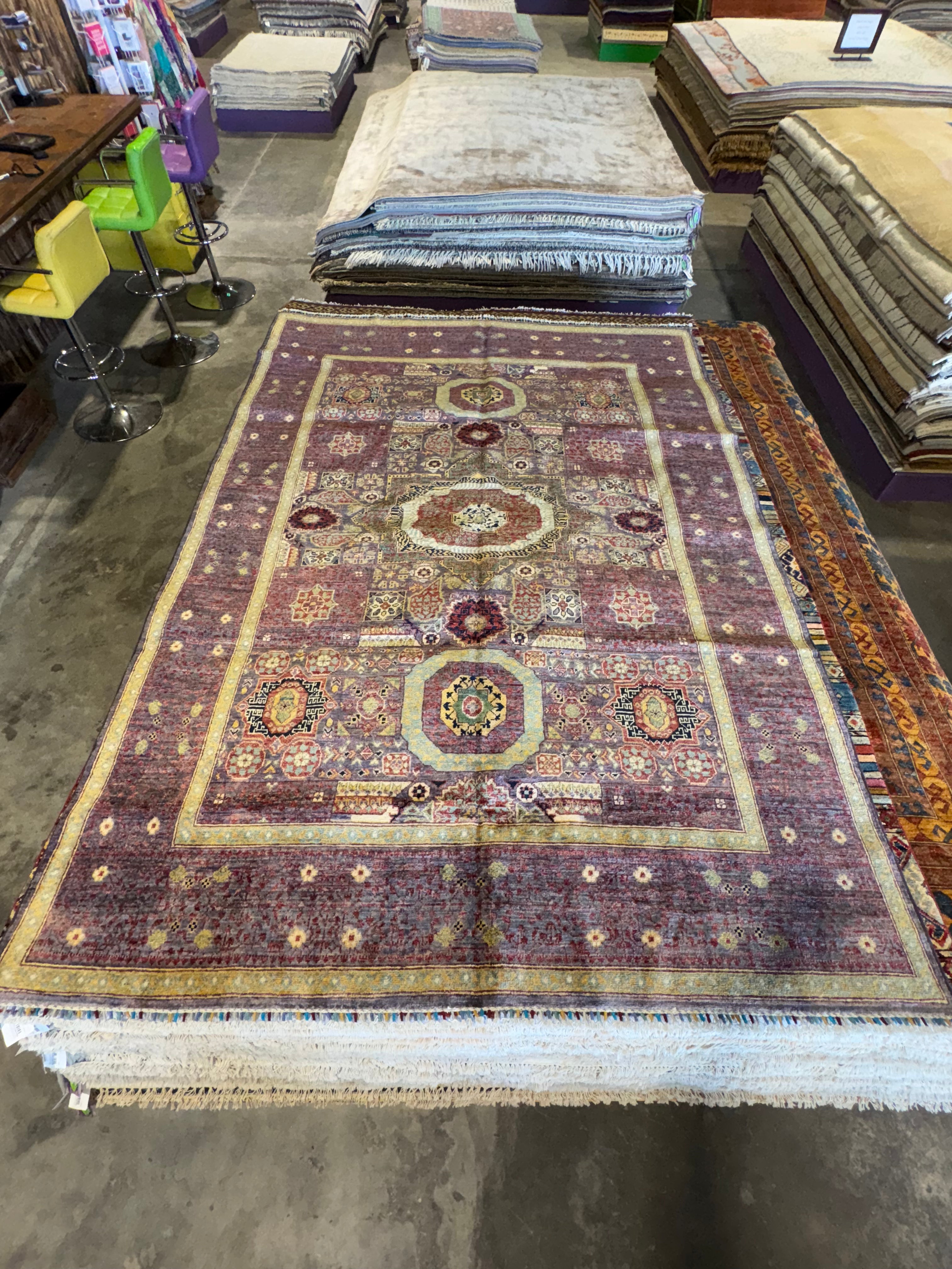 Cassidy Laudano 6.6x9.4 Purple Afghani Chobi