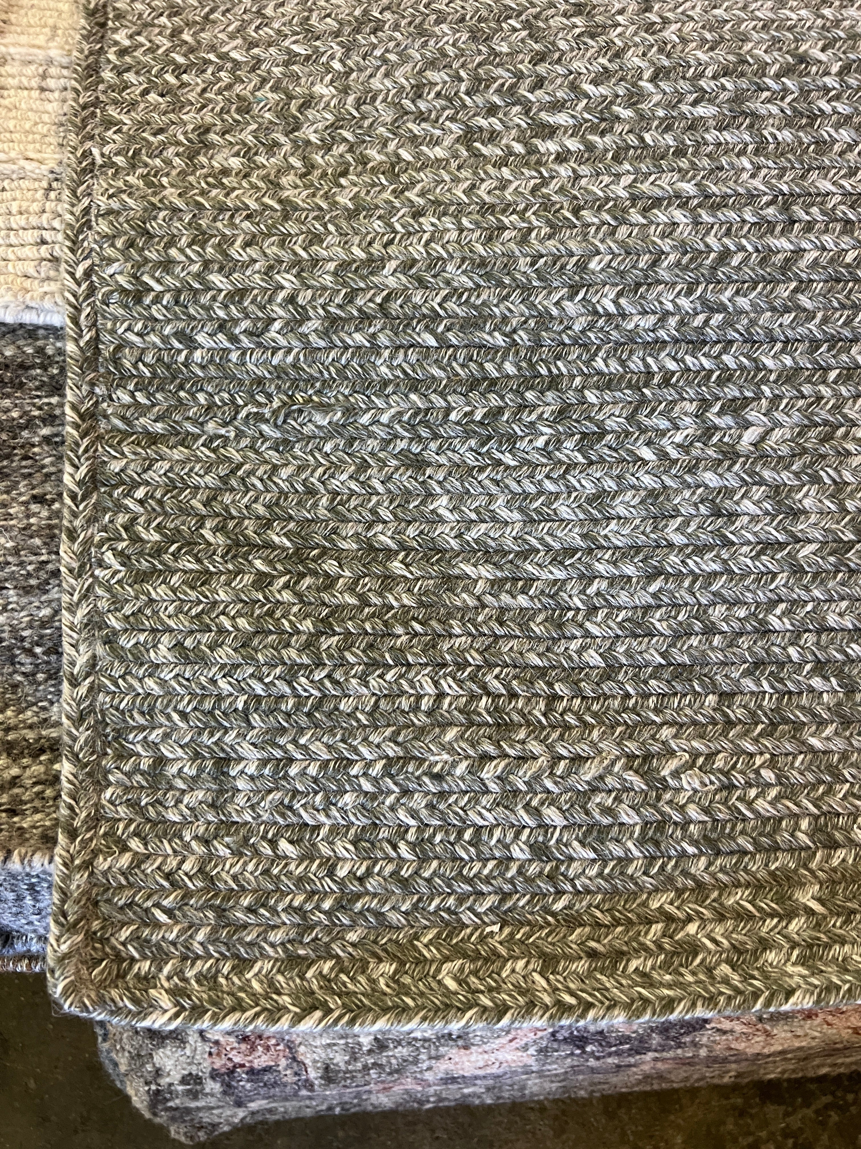 Zulu Handwoven Grey Textured Durrie (Multiple Sizes)