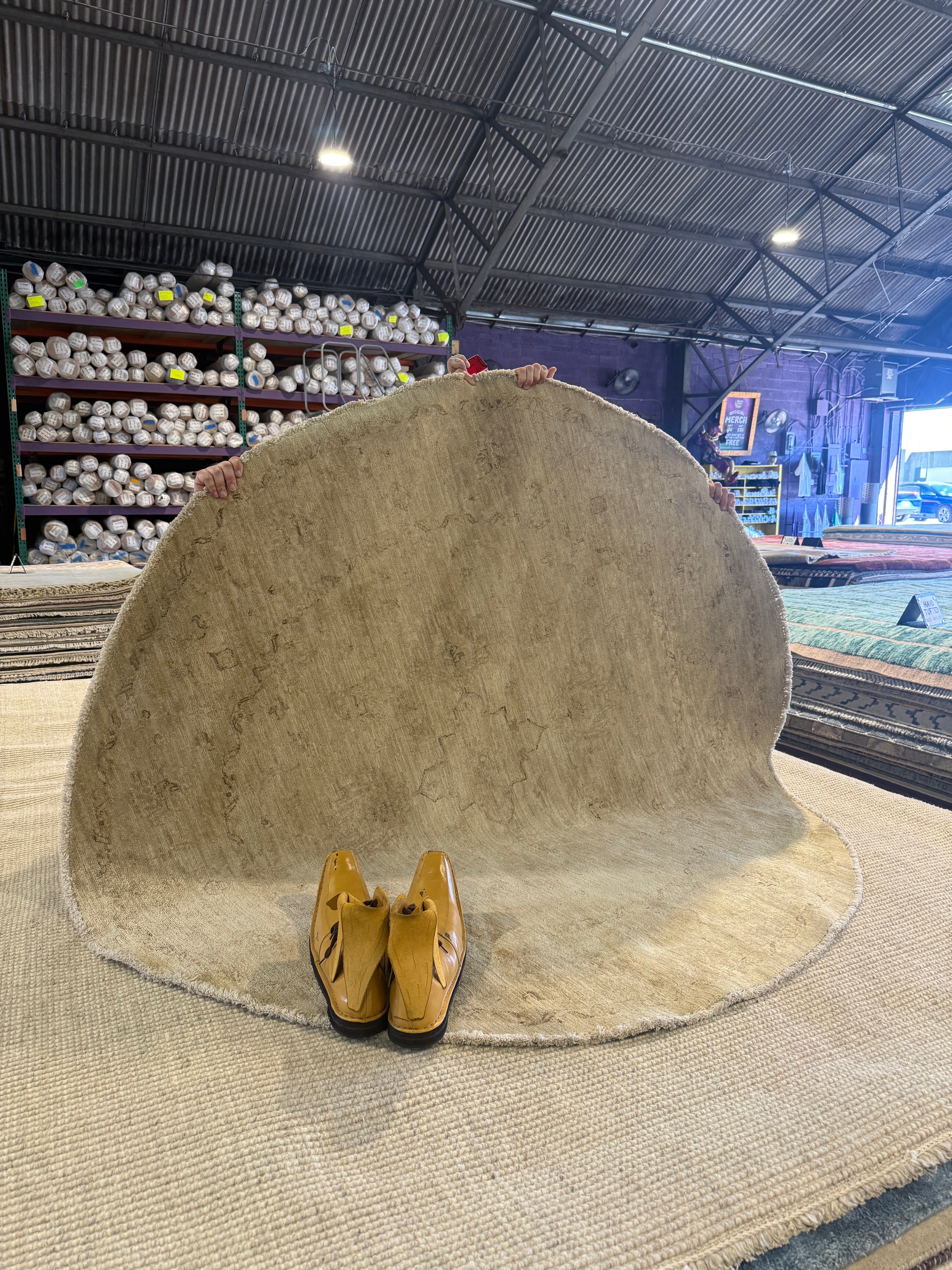 Giannina Milady Gibelli 5.9x5.9 Cream Afghani Oushak