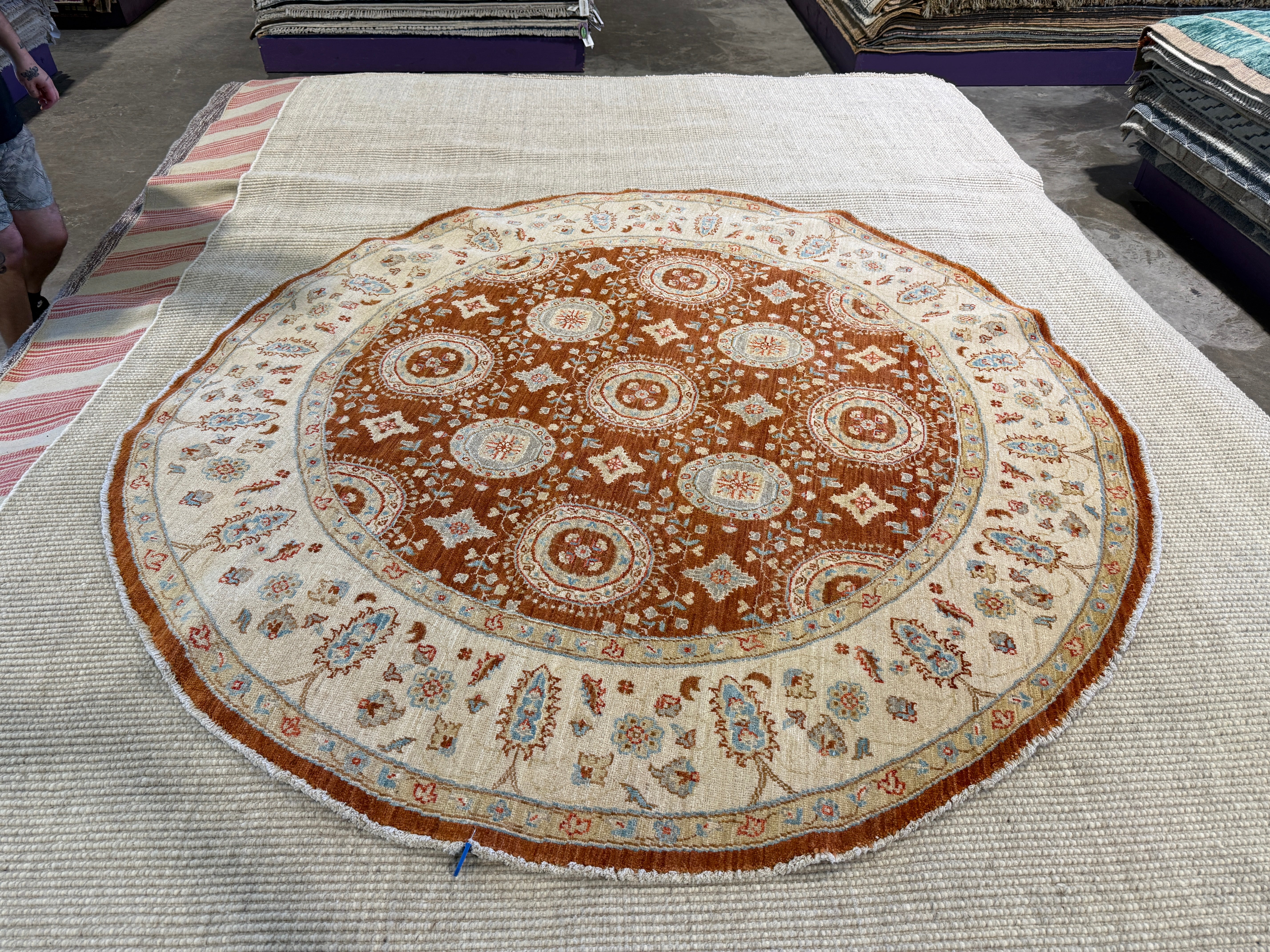 Lauren Speed 6x6 Rust Afghani Oushak