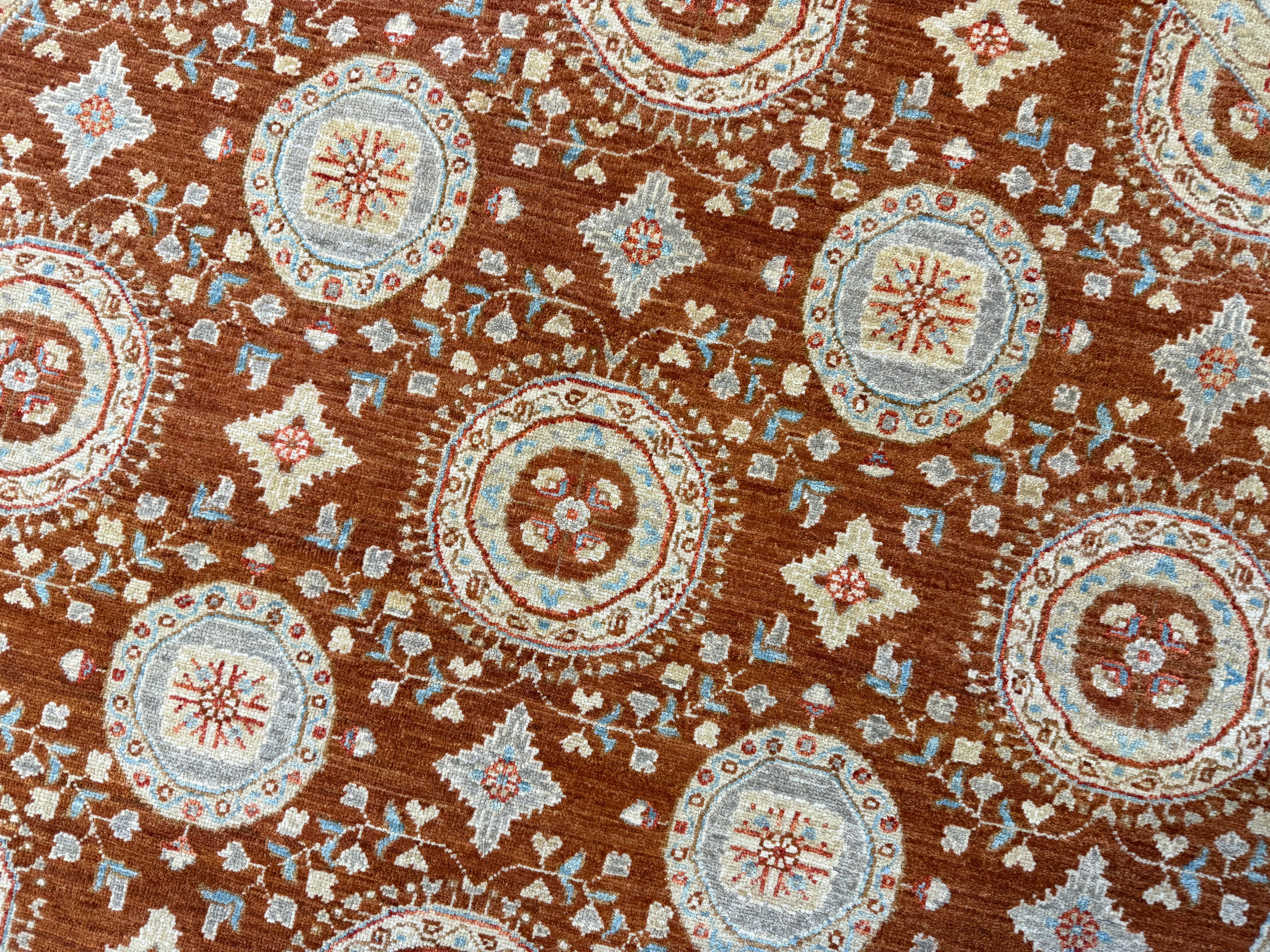 Lauren Speed 6x6 Rust Afghani Oushak