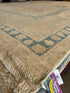 Samantha Brown 10.1x13.5 Beige and Blue Whitewashed Hand-Knotted Oushak