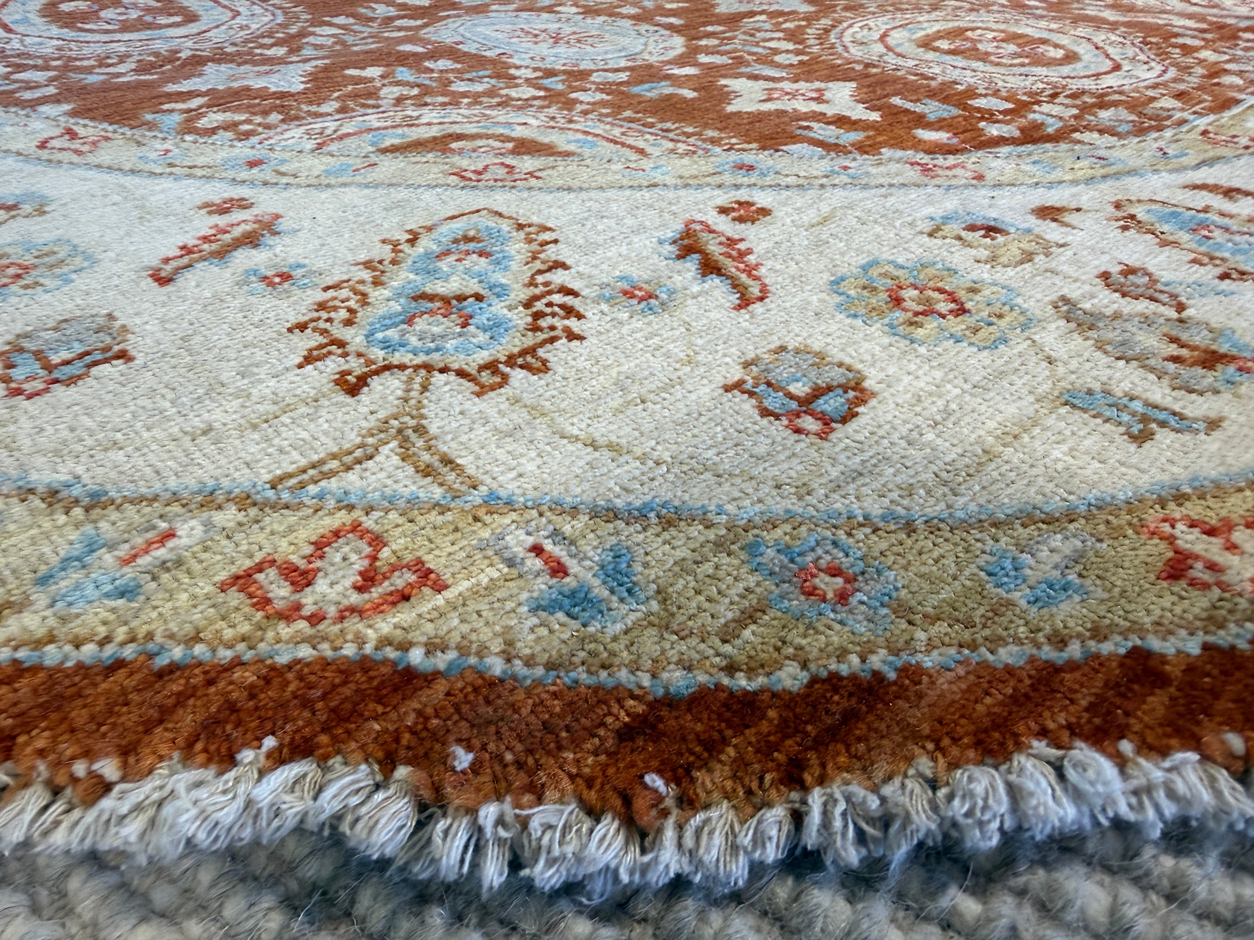 Lauren Speed 6x6 Rust Afghani Oushak