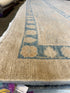 Samantha Brown 10.1x13.5 Beige and Blue Whitewashed Hand-Knotted Oushak