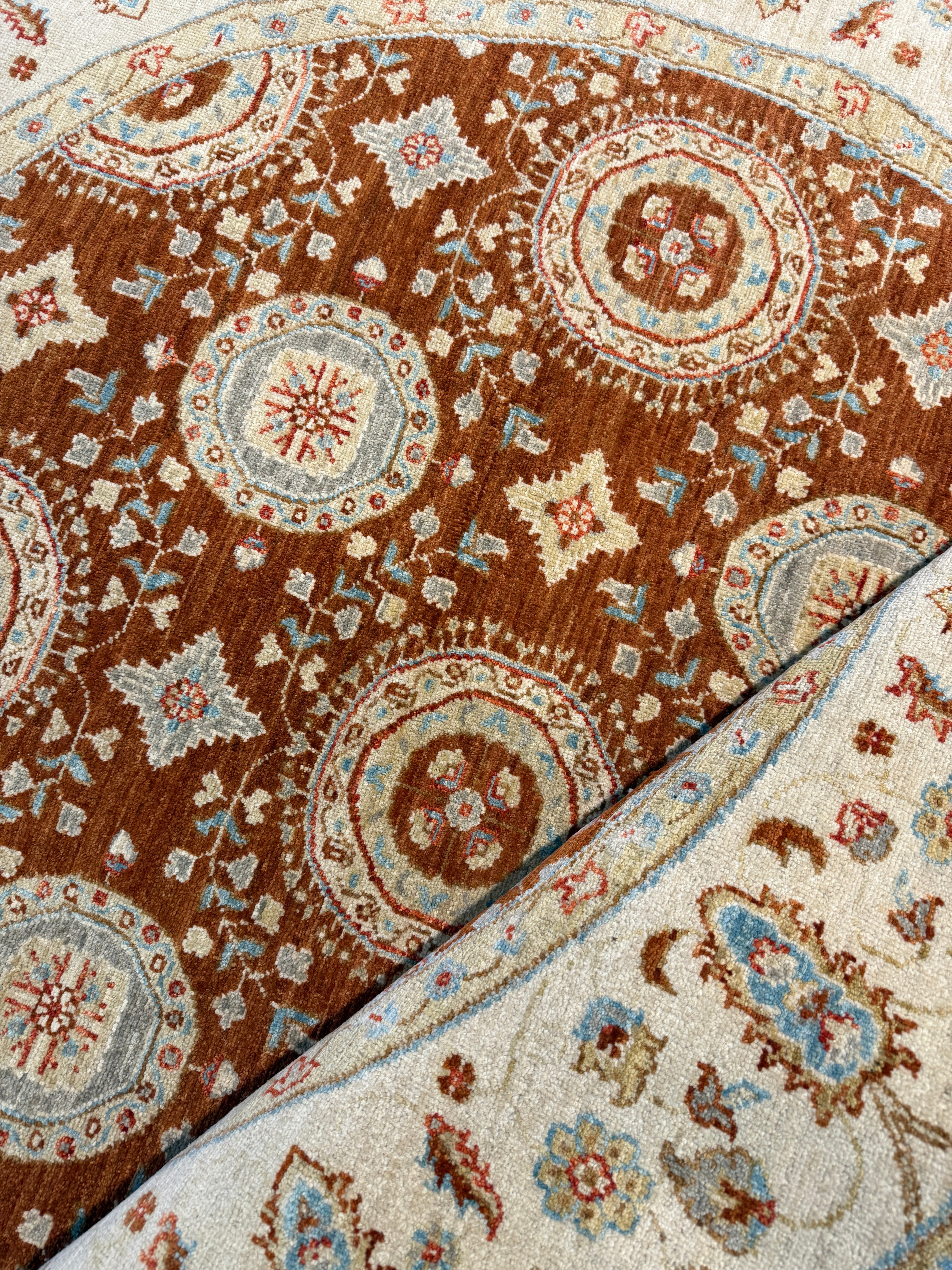 Lauren Speed 6x6 Rust Afghani Oushak