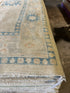 Samantha Brown 10.1x13.5 Beige and Blue Whitewashed Hand-Knotted Oushak