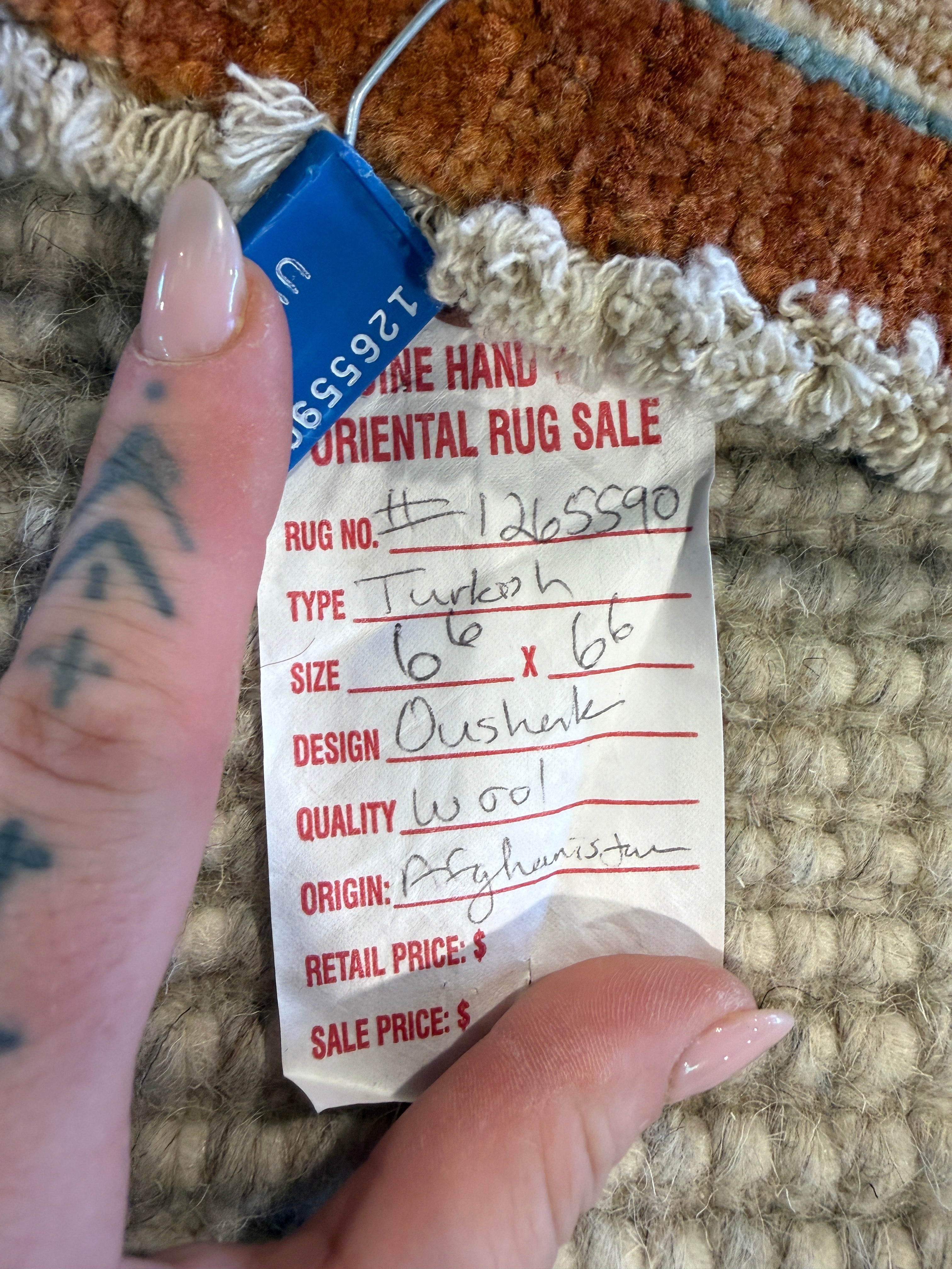 Lauren Speed 6x6 Rust Afghani Oushak