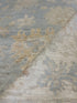 Beth Rogers 8x10.2 Blue Whitewashed Hand-Knotted Oushak
