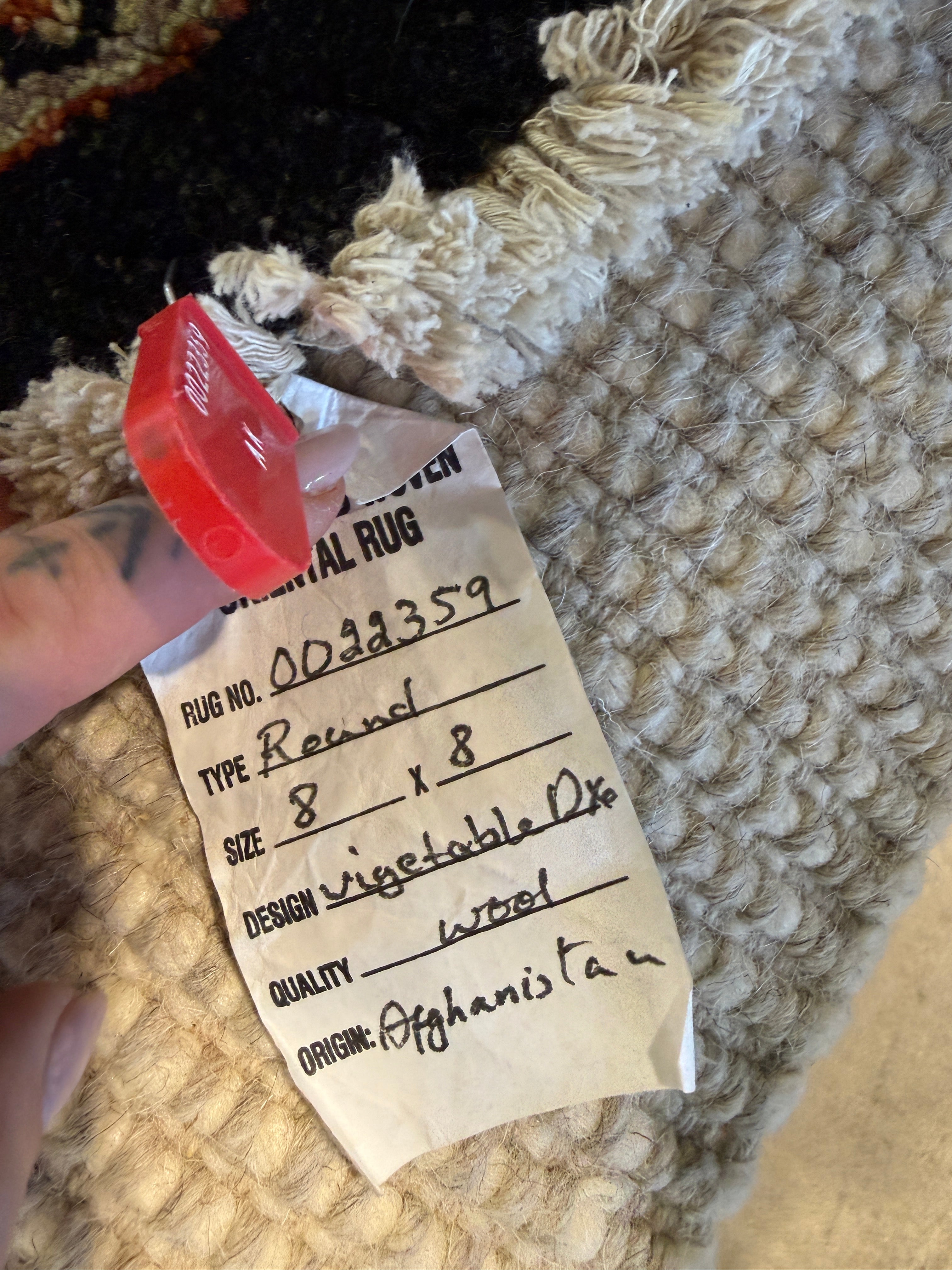 Raven Ross 8x8 Rust Afghani Oushak