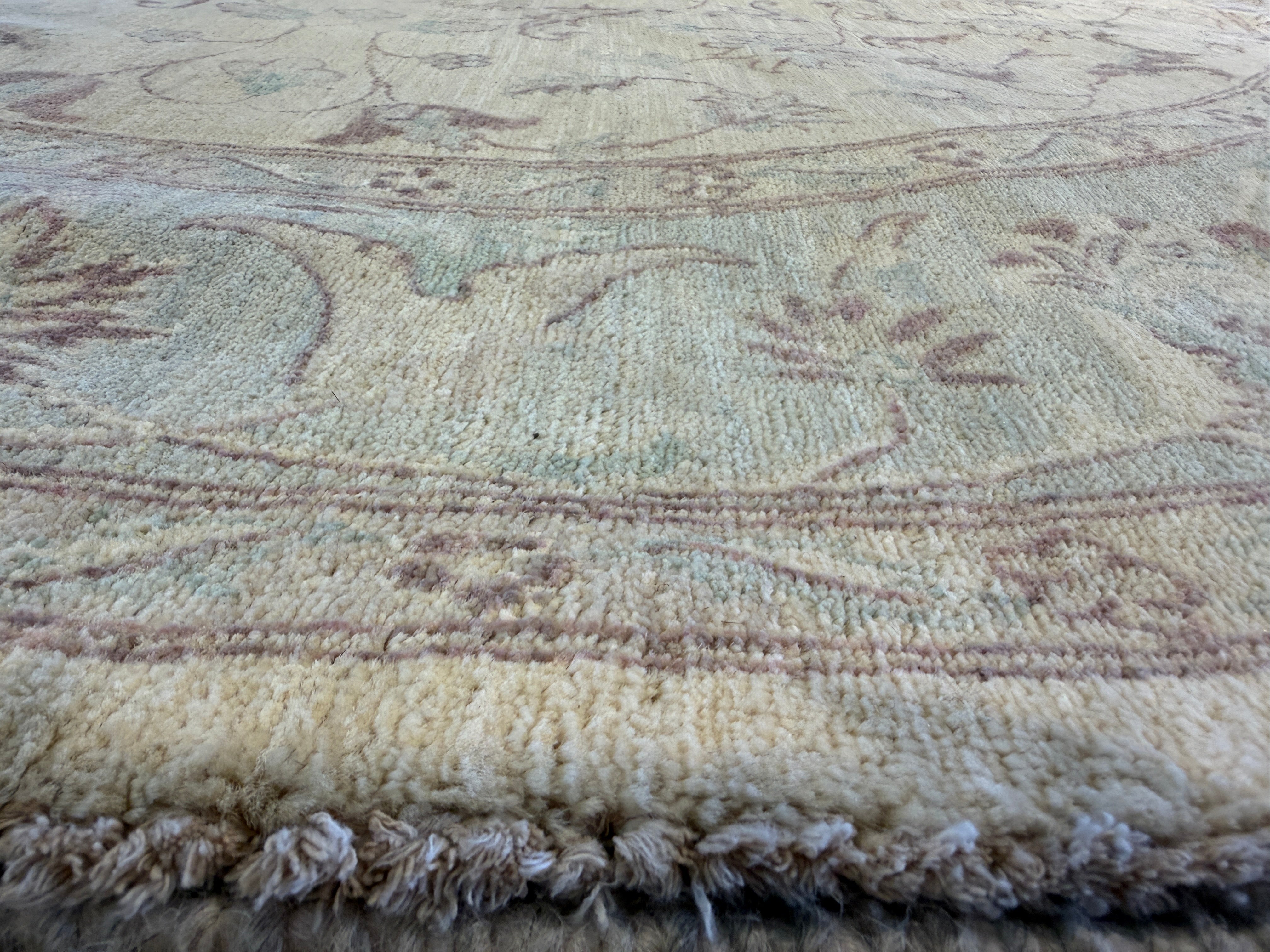 Kelly Chase 8x8 Cream Afghani Oushak