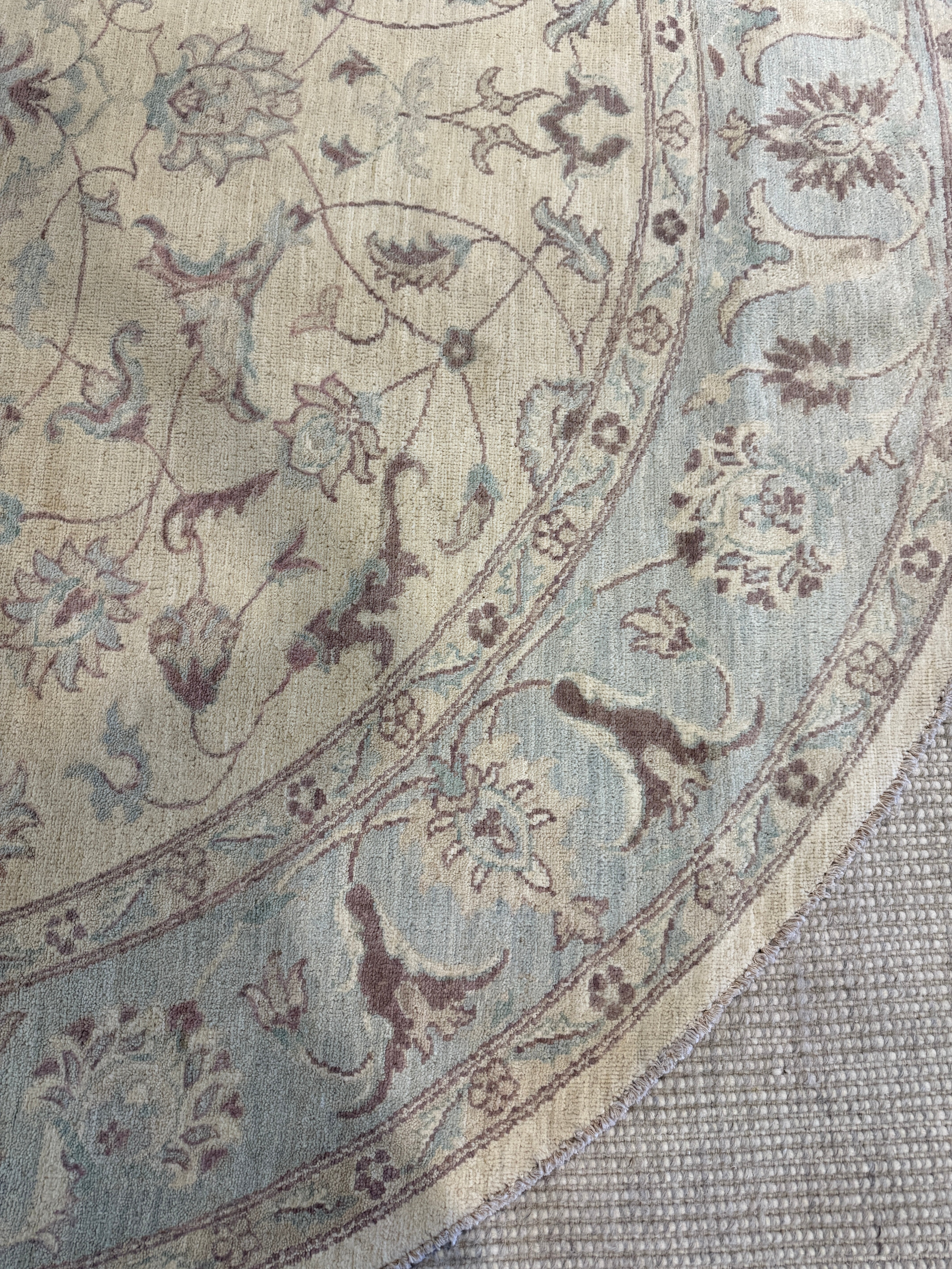 Kelly Chase 8x8 Cream Afghani Oushak