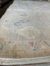 Alexandra MacLean 8.11x11.8 Blue Whitewashed Hand-Knotted Oushak