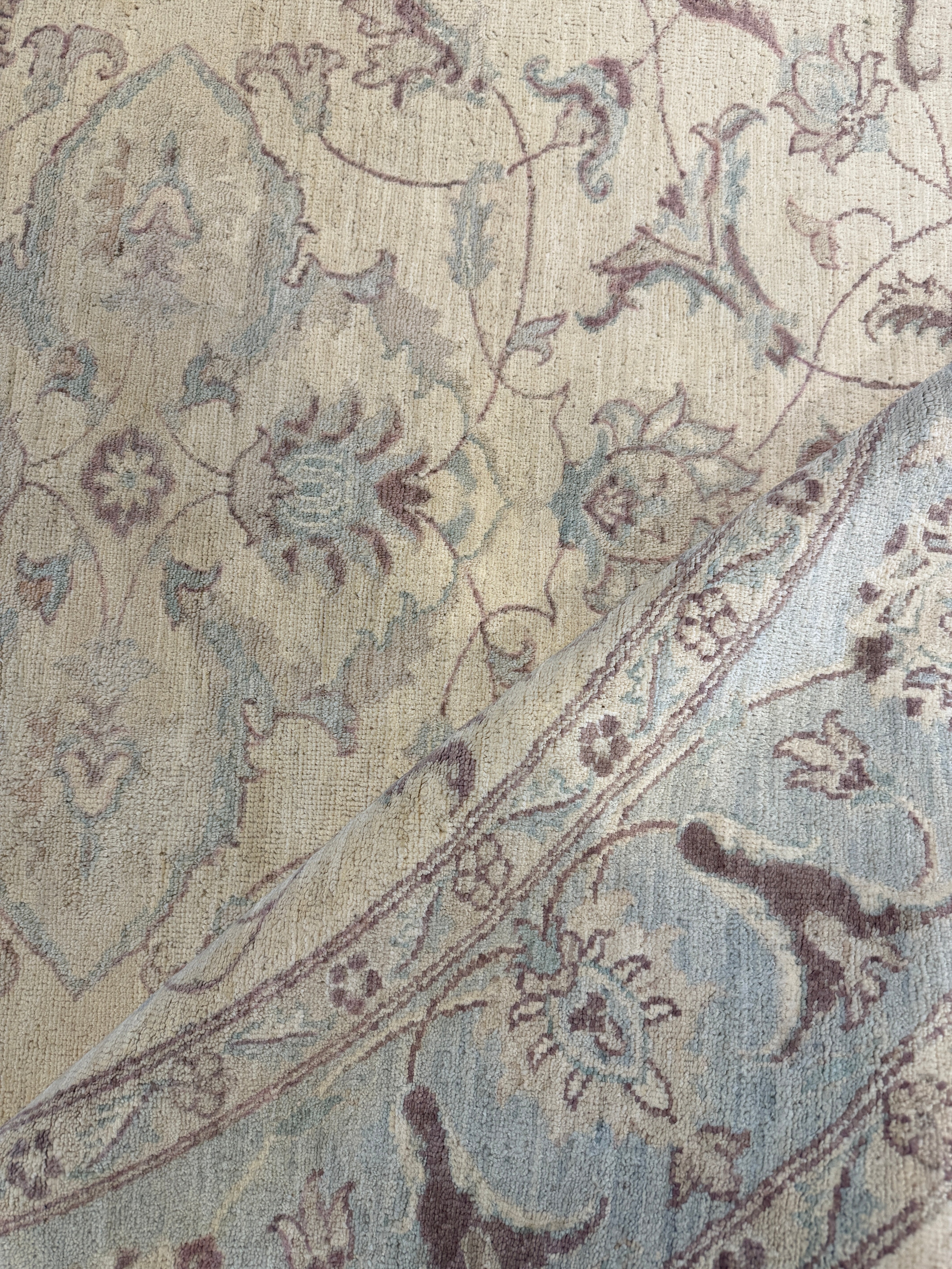 Kelly Chase 8x8 Cream Afghani Oushak