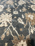 Tamara Fifield 5.10x9 Gray Whitewashed Hand-Knotted Oushak