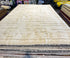 Kris Layden 10x13.11 Cream Hand-Knotted Afghani Moroccan Style Rug