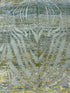 Trey Matthews 6.1x9.6 Green Hand-Knotted Afghani Moroccan Style Rug