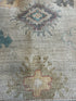 Lisa Ryder 9.3x11.11 Blue Whitewashed Hand-Knotted Oushak