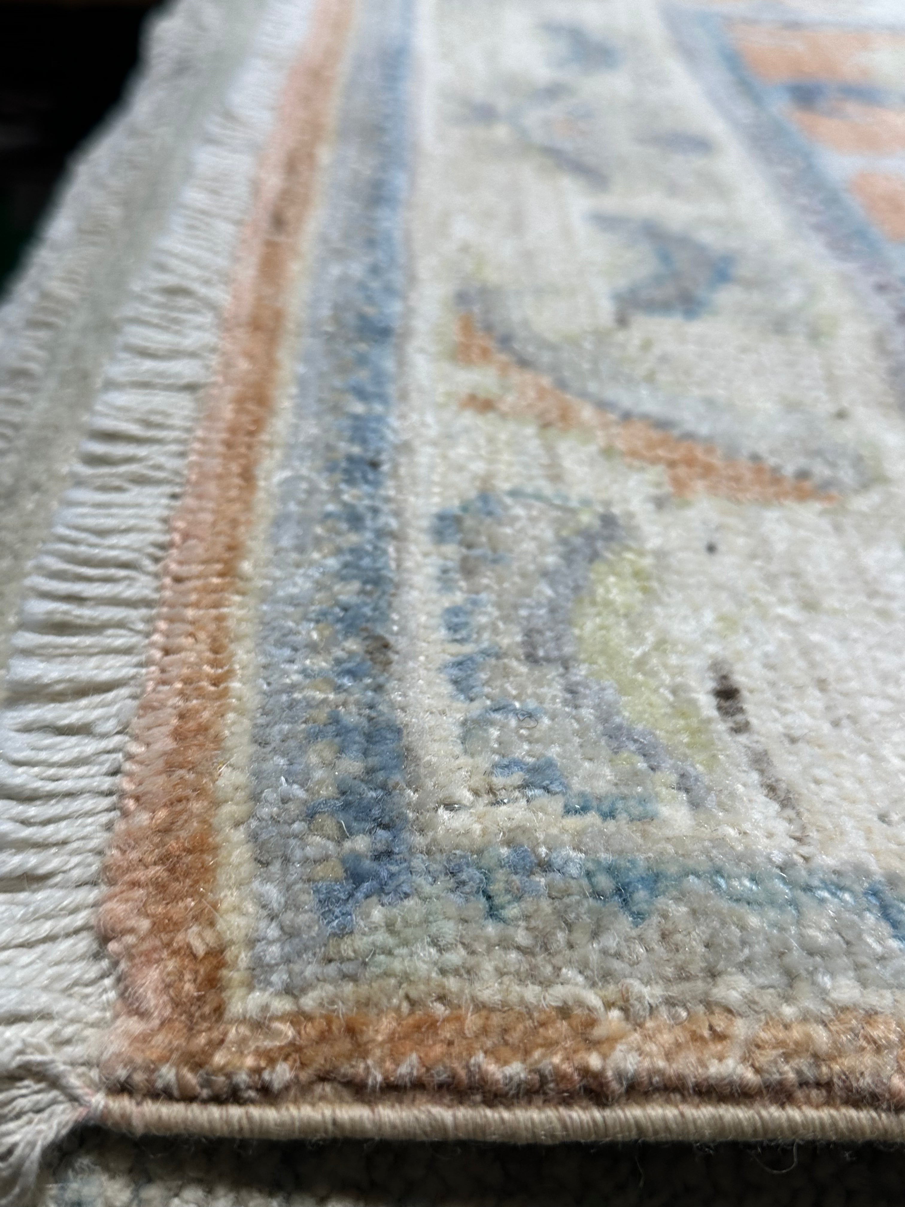 Bianca Barclay 2.6x14.2 Colorful Afghani Whitewashed Oushak Runner