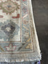 Lisa Ryder 9.3x11.11 Blue Whitewashed Hand-Knotted Oushak