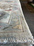 Lisa Ryder 9.3x11.11 Blue Whitewashed Hand-Knotted Oushak