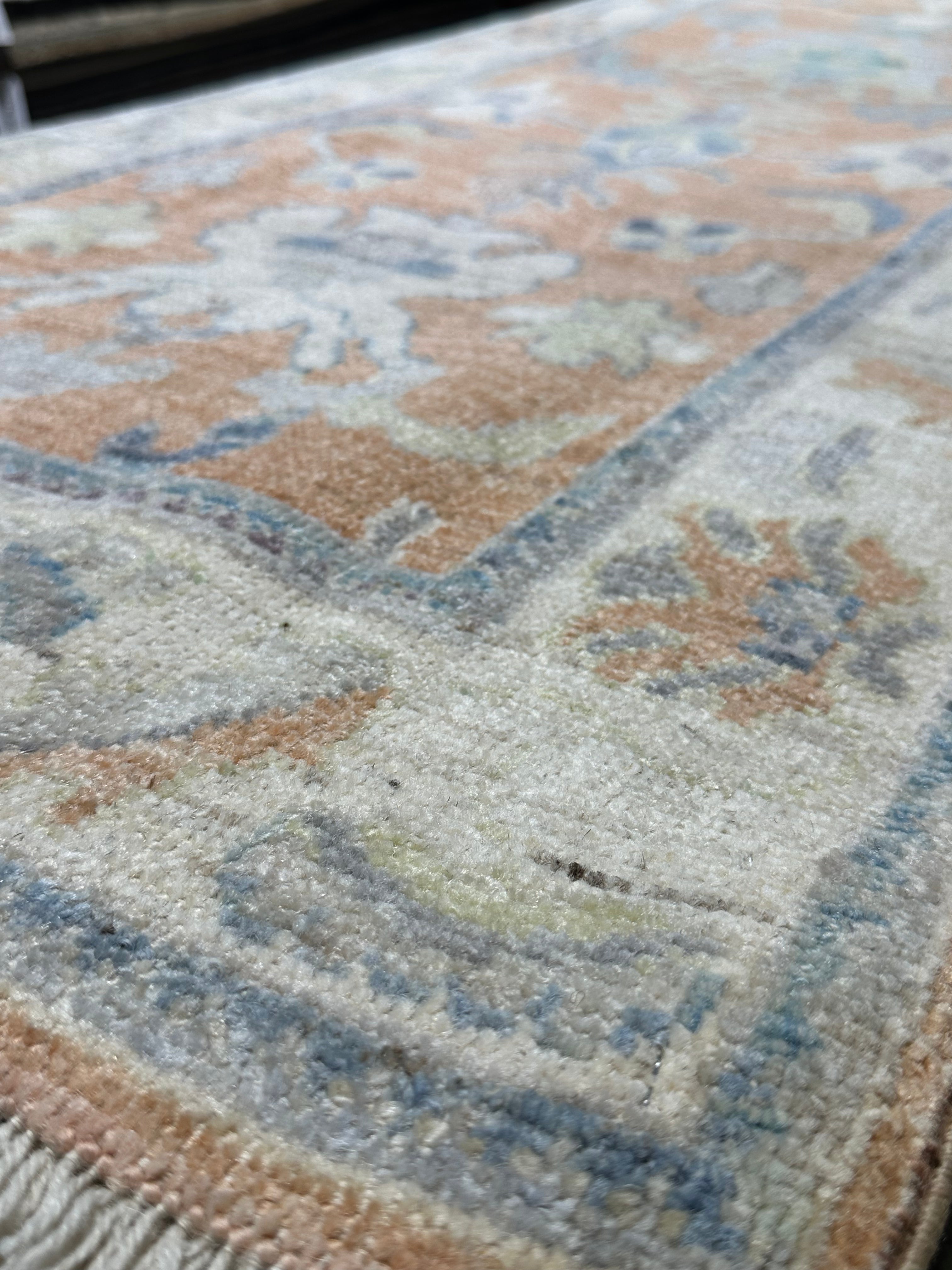 Bianca Barclay 2.6x14.2 Colorful Afghani Whitewashed Oushak Runner