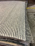 Eve Holt 8x10 Ivory and Grey Striped Handwoven Rug