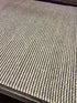 Eve Holt 8x10 Ivory and Grey Striped Handwoven Rug