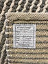 Eve Holt 8x10 Ivory and Grey Striped Handwoven Rug