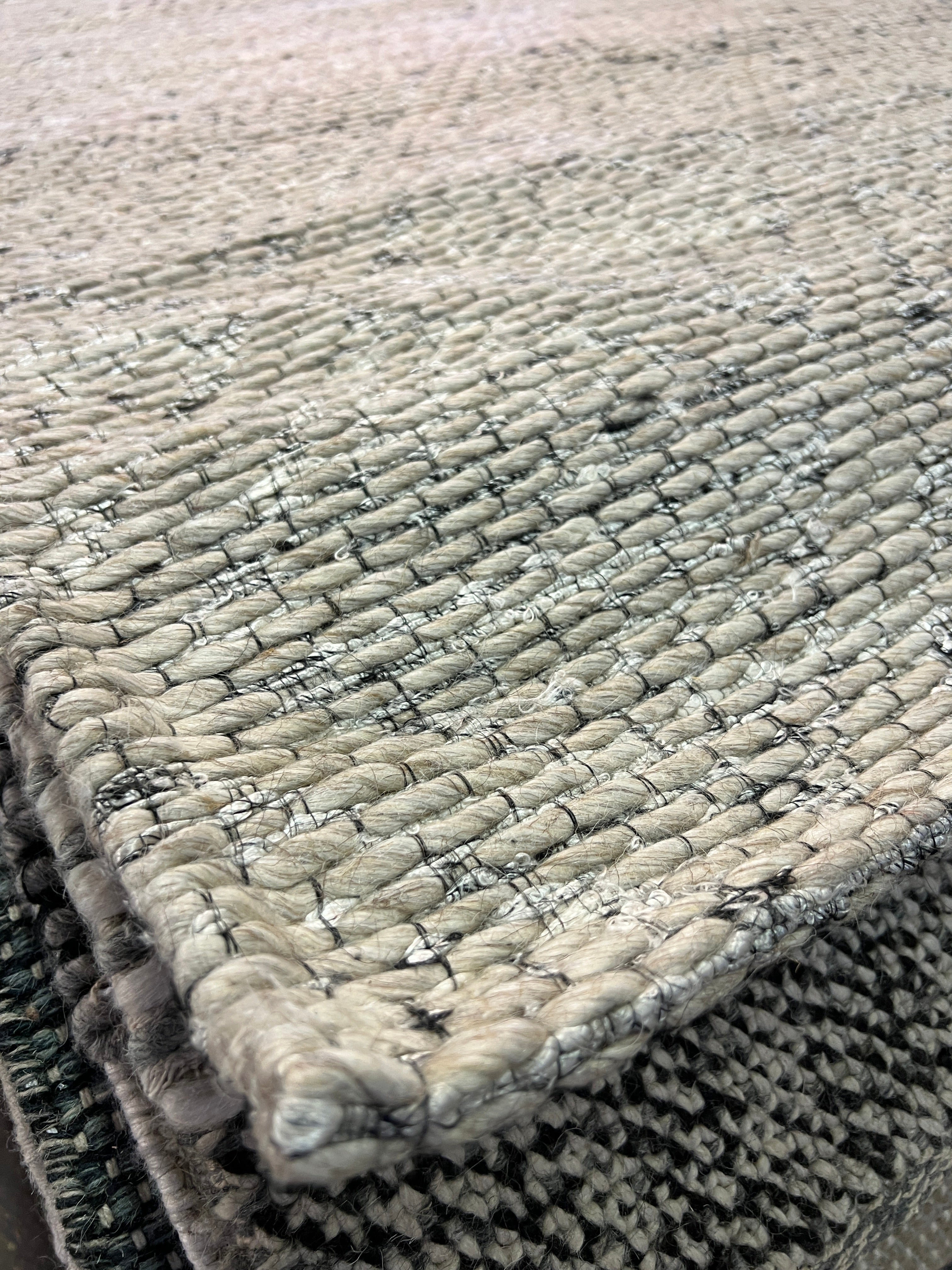 Gita 8x10 Handwoven Beige Jacquard Durrie