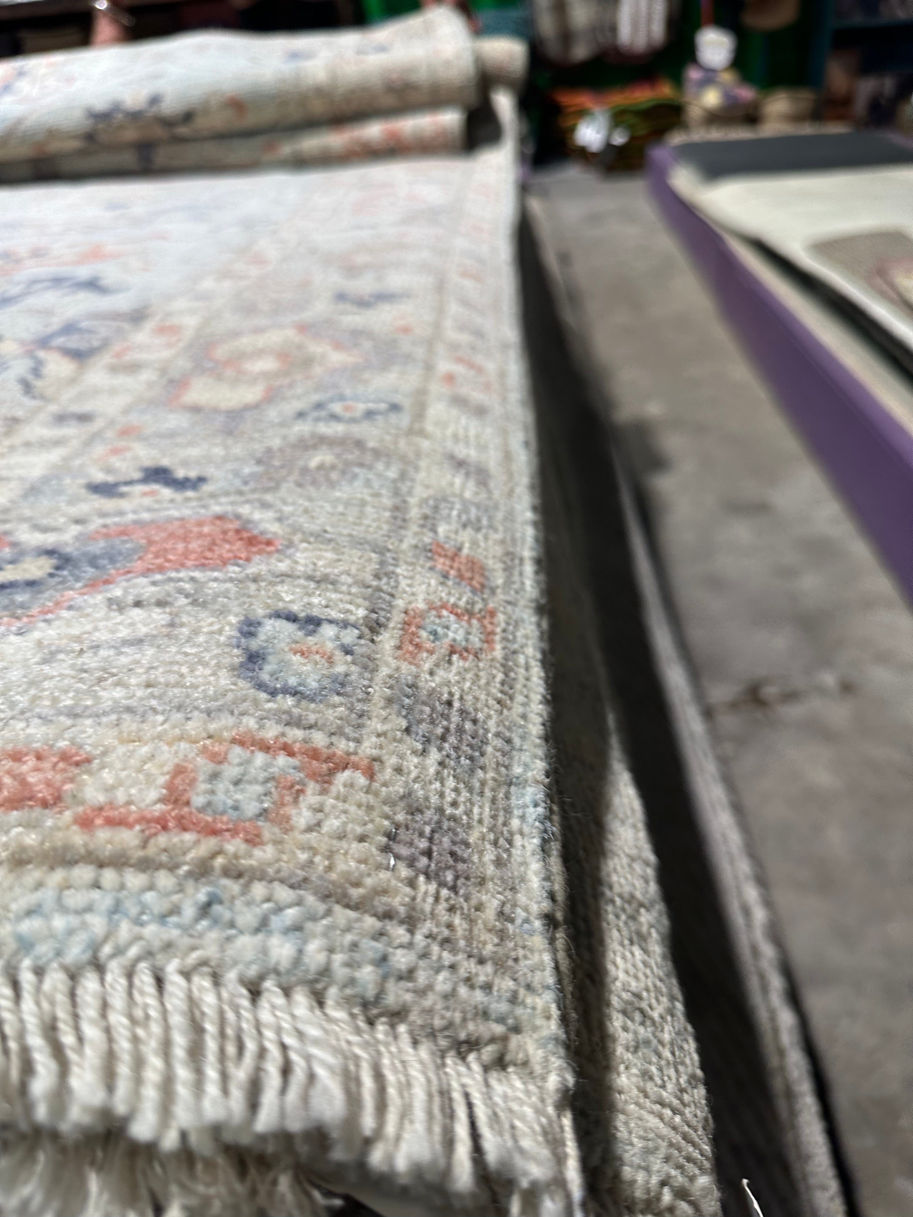 Enid Sinclair 2.11x18 Colorful Afghani Whitewashed Oushak Runner