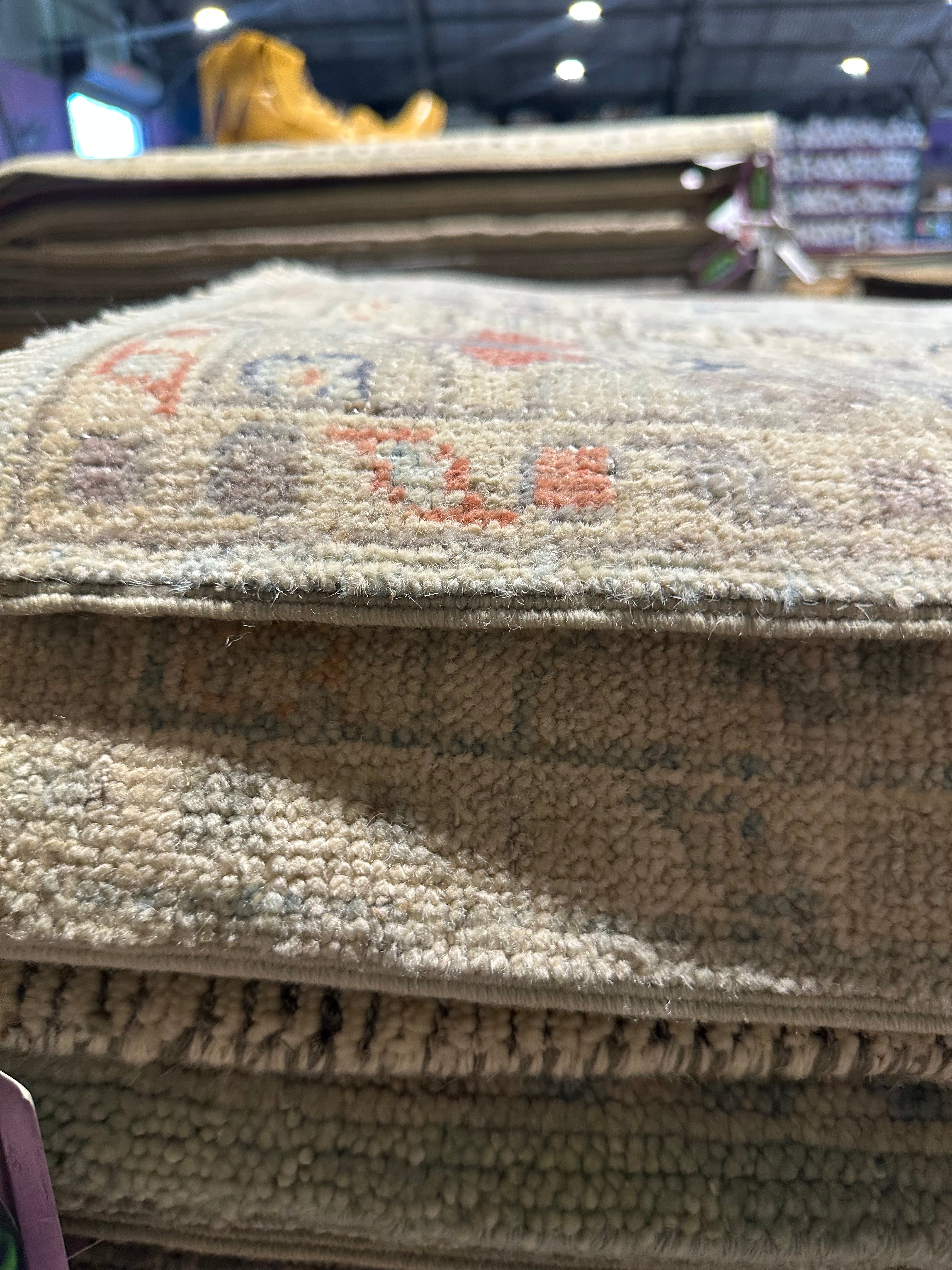 Enid Sinclair 2.11x18 Colorful Afghani Whitewashed Oushak Runner