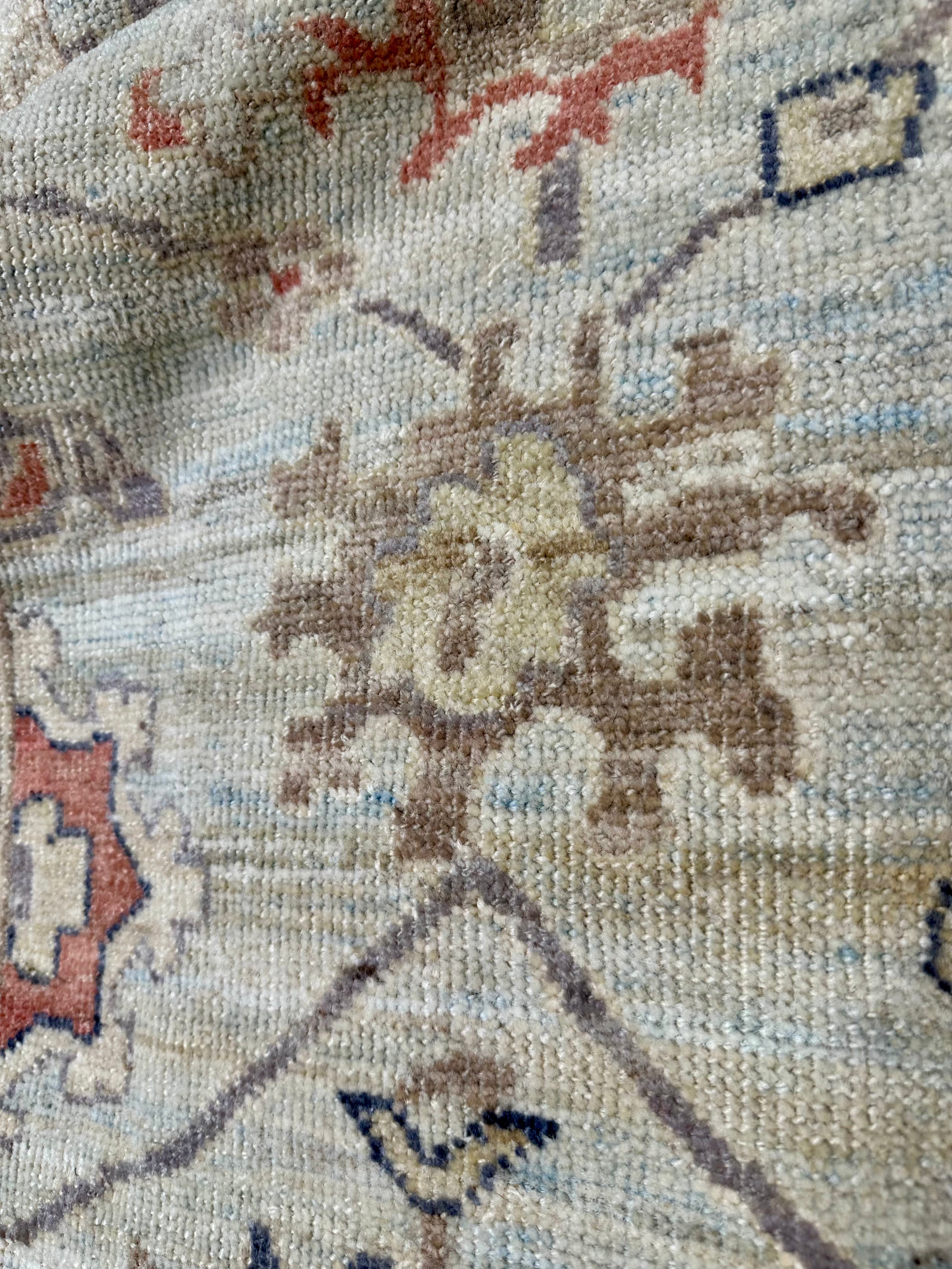 Enid Sinclair 2.11x18 Colorful Afghani Whitewashed Oushak Runner