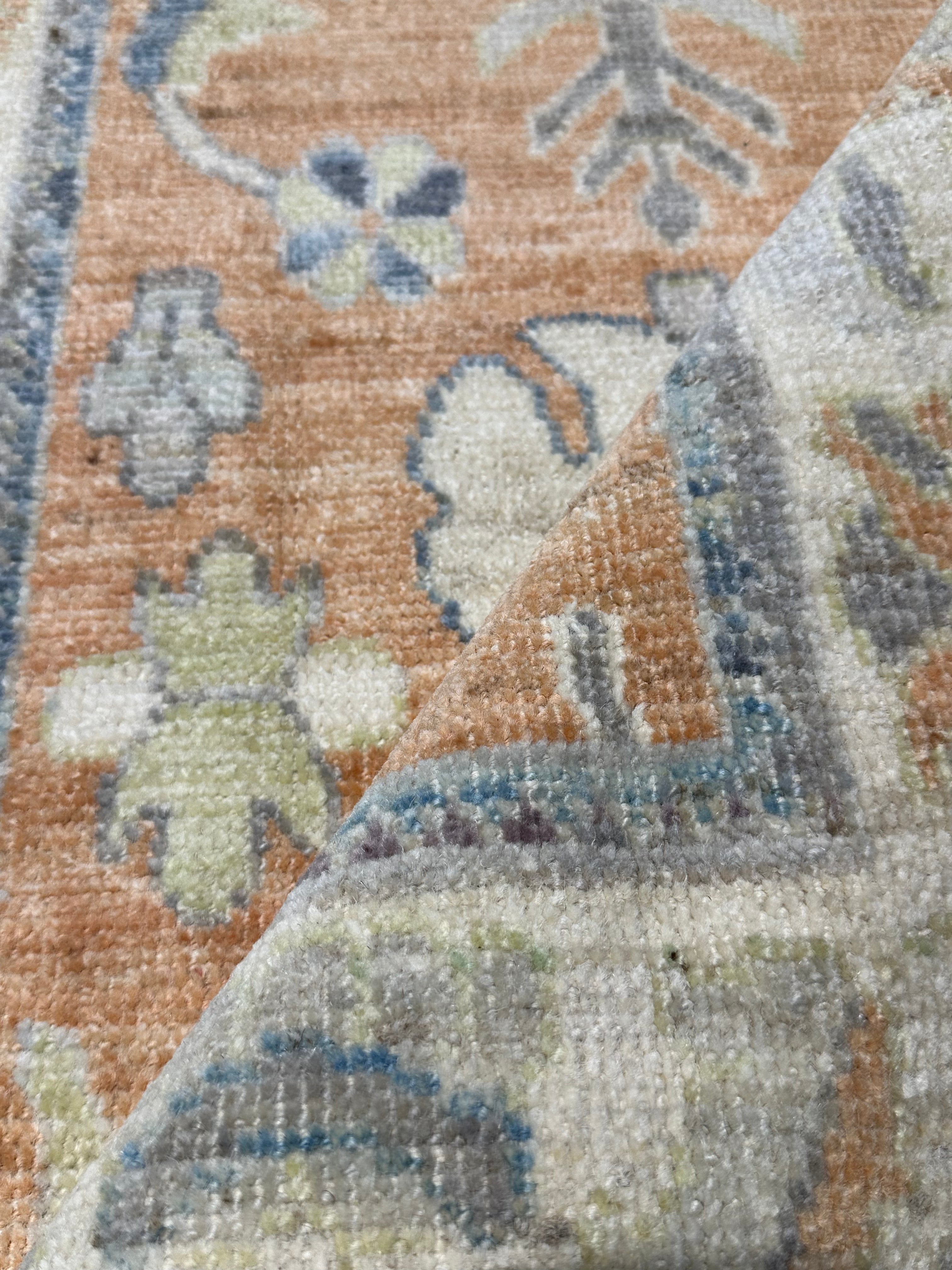 Bianca Barclay 2.6x14.2 Colorful Afghani Whitewashed Oushak Runner