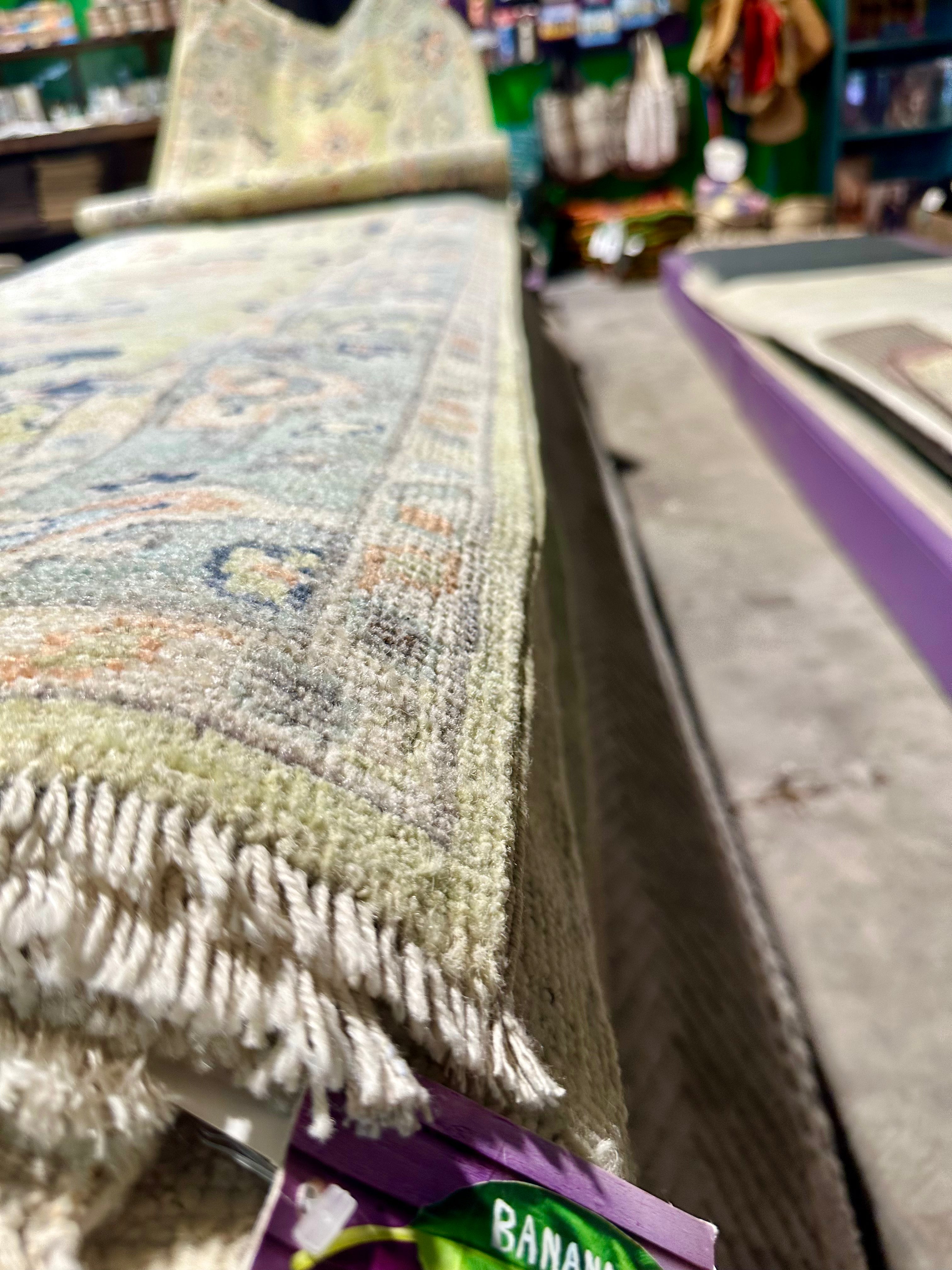 Principal Larissa Weems 2.11x11.10 Colorful Afghani Whitewashed Oushak Runner