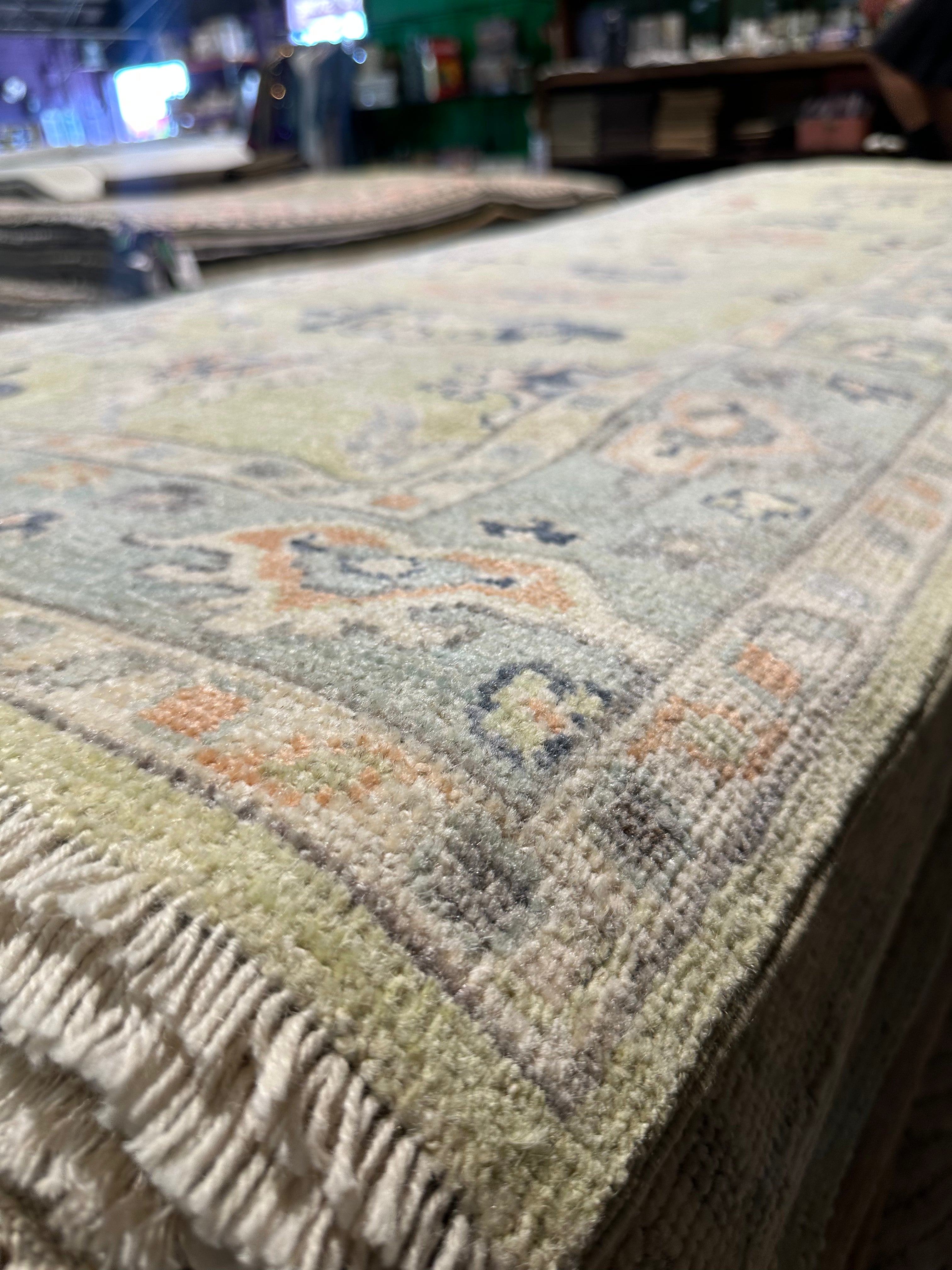 Principal Larissa Weems 2.11x11.10 Colorful Afghani Whitewashed Oushak Runner