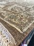 Anisa Harris 8x10 Grey and Silver Hand-Knotted Oushak