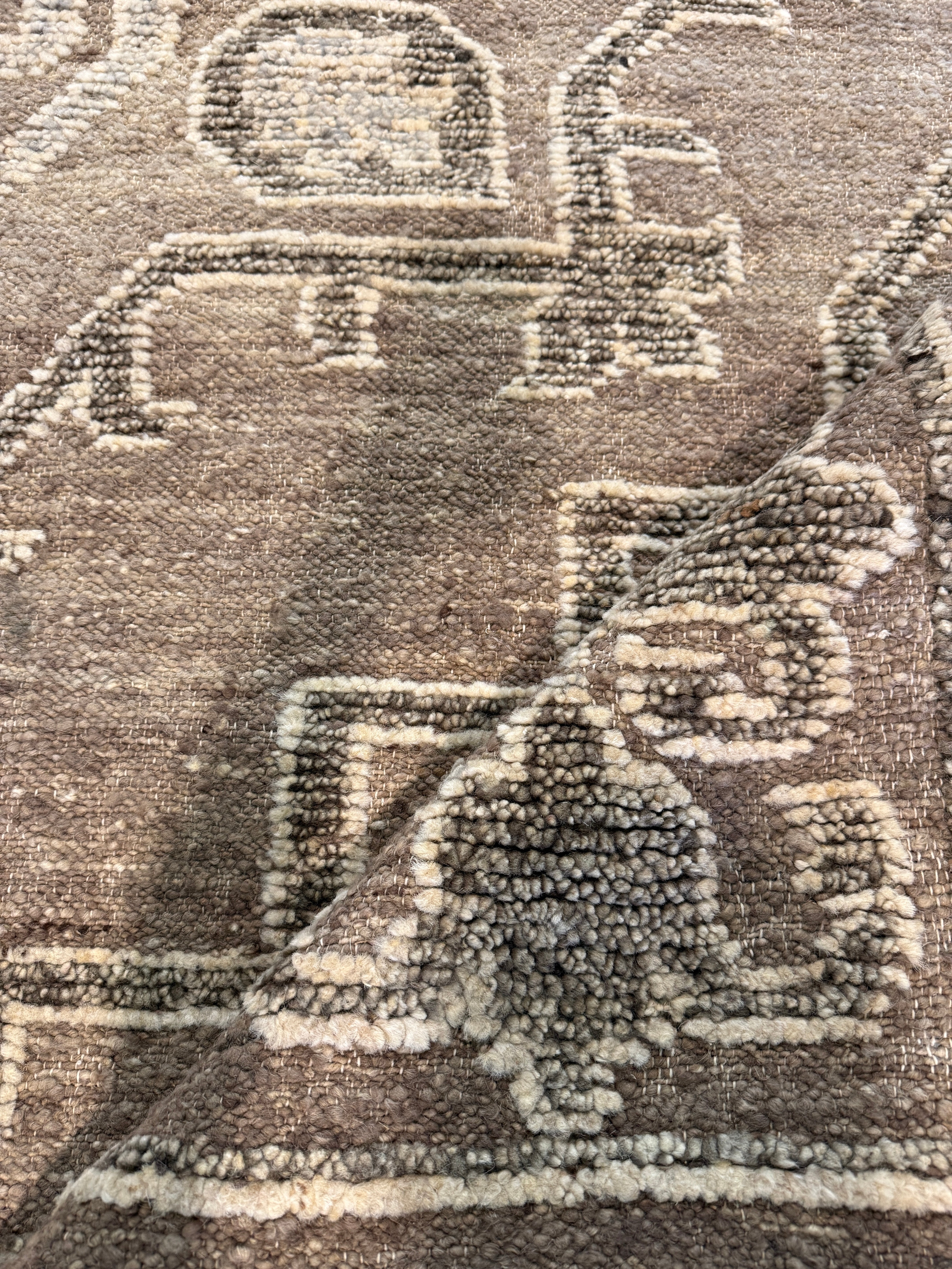 Anisa Harris 8x10 Grey and Silver Hand-Knotted Oushak