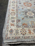Morticia Addams 2.10x15 Colorful Afghani Whitewashed Oushak Runner