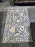 Janelle Winter 3.10x6.2 Lavender Hand-Knotted Whitewashed Oushak