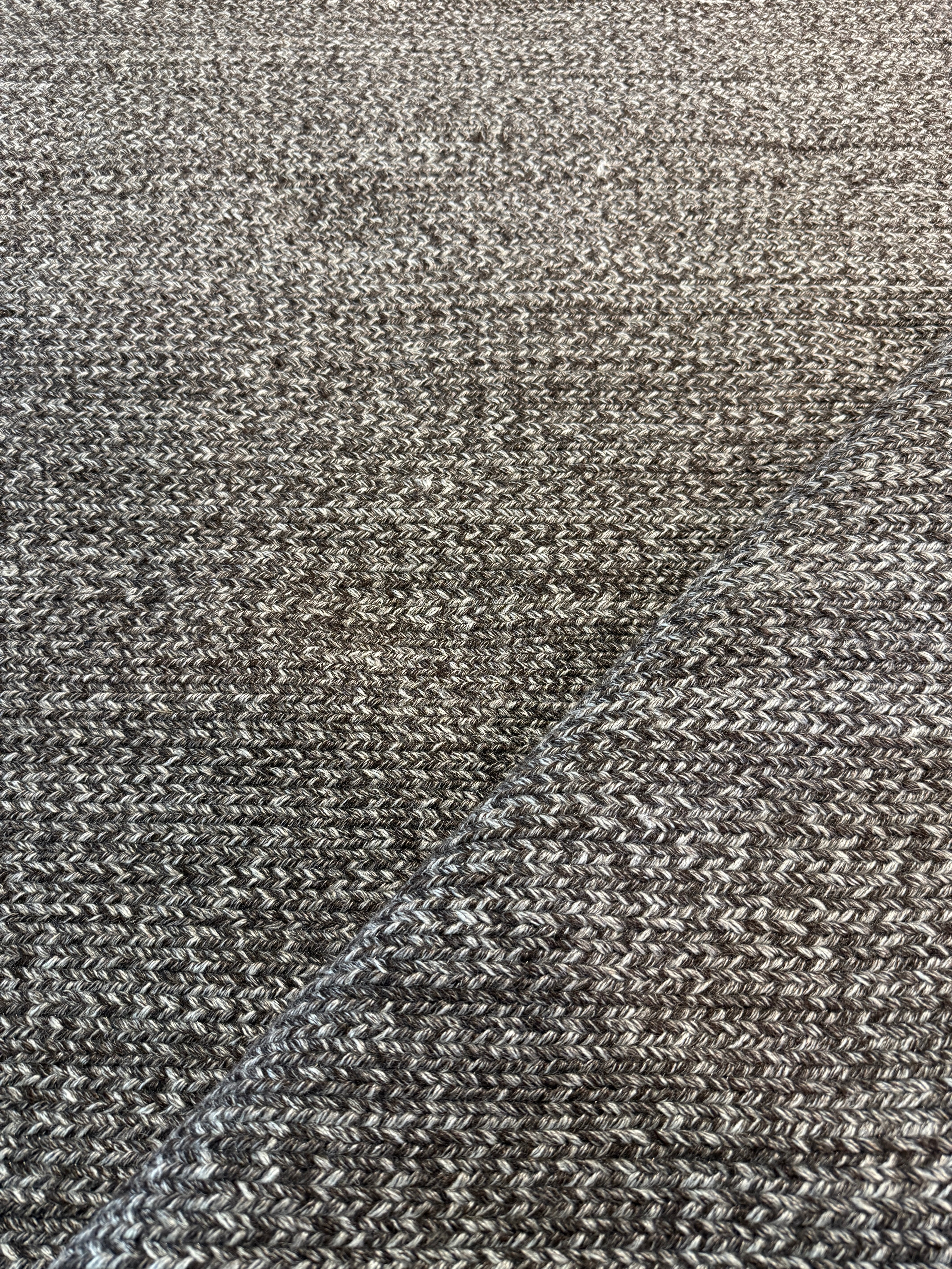 Arvin Handwoven Charcoal Textured Durrie (Multiple Sizes)
