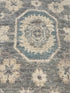 Sara Campbell 2.8x15.5 Grey Whitewashed Hand-Knotted Oushak
