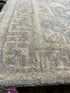 Sara Campbell 2.8x15.5 Grey Whitewashed Hand-Knotted Oushak