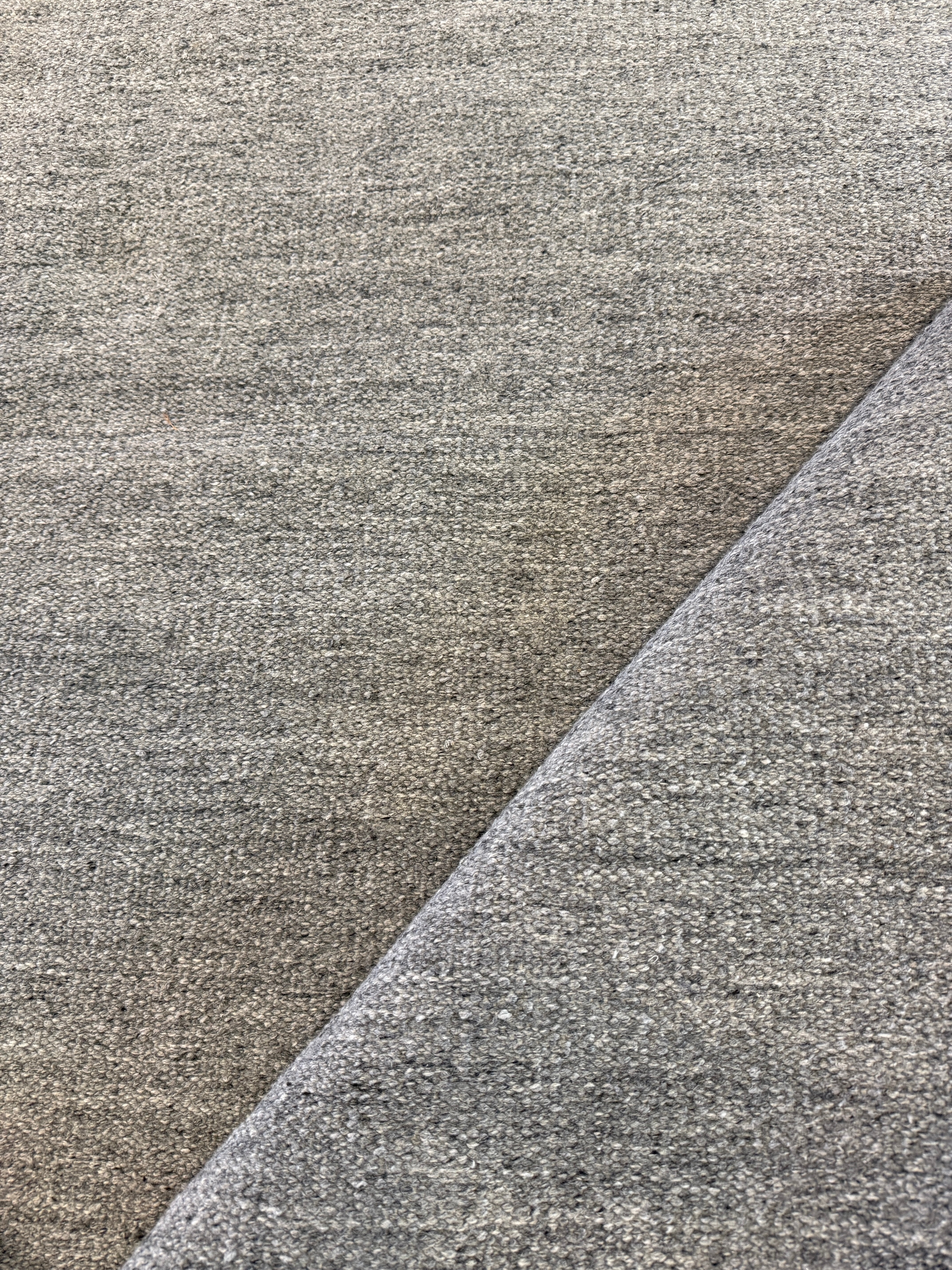 Pat Sajak 9x12 Grey Handwoven PET Yarn Rug CLEARANCE
