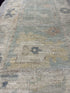 Meredith Meade 1.10x11.2 Blue Whitewashed Hand-Knotted Oushak