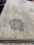 Meredith Meade 1.10x11.2 Blue Whitewashed Hand-Knotted Oushak