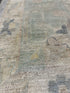 Meredith Meade 1.10x11.2 Blue Whitewashed Hand-Knotted Oushak
