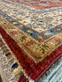 Tamara 8.10x11.8 Red Hand-Knotted Whitewashed Oushak