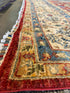 Tamara 8.10x11.8 Red Hand-Knotted Whitewashed Oushak
