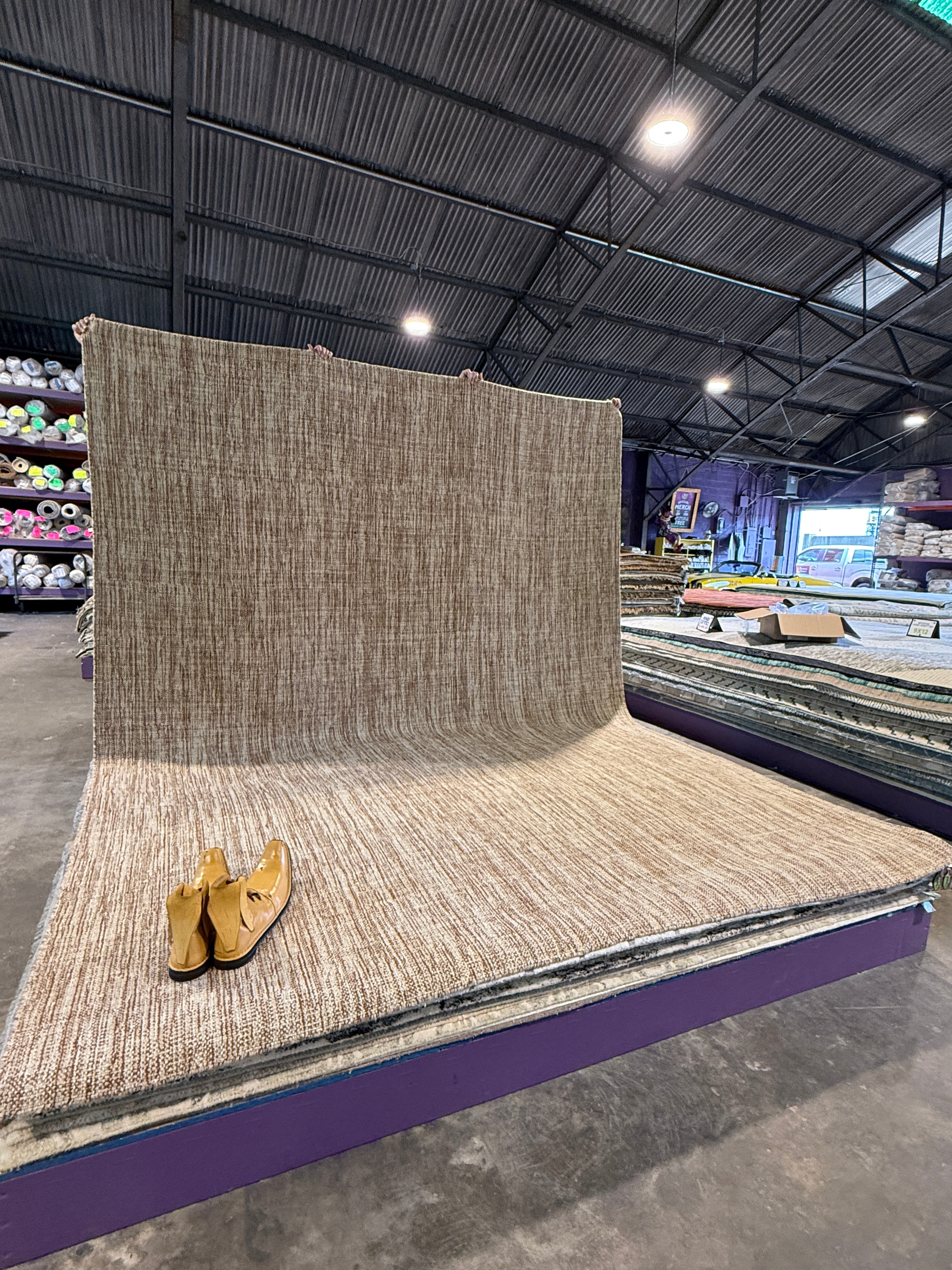 Gate Hunter 9x12 Handwoven Durrie Textured Light Brown